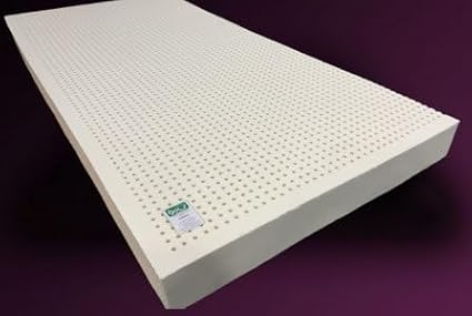Dormir True Green Premium 100% Natural Organic Latex Mattress Topper (2" Queen Medium No Cover) - GOLS Certified Quality for Exceptional Comfort, Durable, Firm & Bouncy
