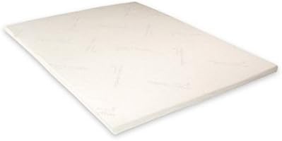 Naturepedic 2'' Adagio Latex Mattress Topper - Thick Cooling Breathable Top Mattress Pad for Back Pain Relief & Full Body Contouring Comfort - Full