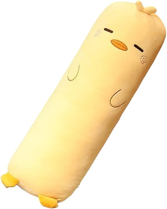 Long Plush Cute Body Pillows 39" Cuddle Stuffed Animal Shaped Bed Body Pillows Soft Cotton Plushies Doll Toy Gifts (Yellow Duck, 39 Inch)