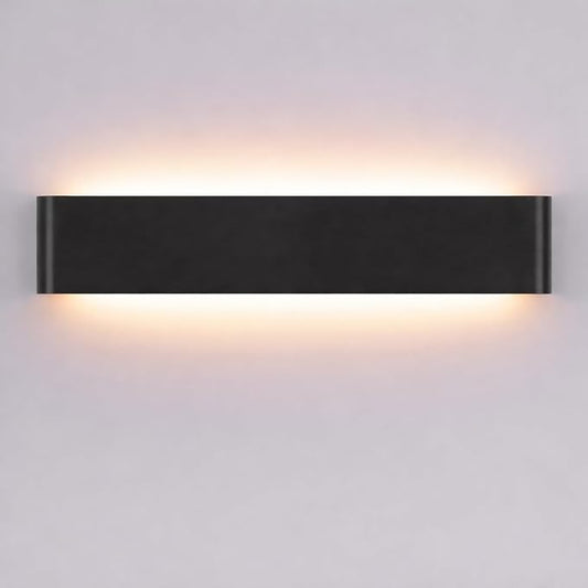 5 CCT (3000K-6500K) Adjustable Dimmable Wall Lamp 32W Modern Black LED vanity light Up and Down Wall Lighting 32.6 Inch Indoor Wall Sconce for Bedroom Staircase Hallway Dressing Table 1 Pack