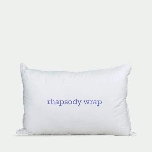 Down Etc Rhapsody Wrap Luxury Hotel 235-Thread Count 100% Down-Proof Soft Preshrunk Cotton Fabric Hypoallergenic Goose Down & Feather Pillow, King (Pack of 1), White