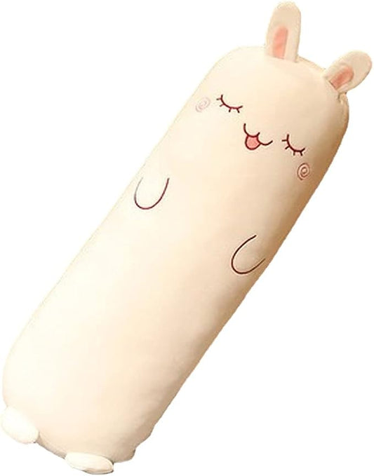 Long Plush Cute Body Pillows 27" Cuddle Stuffed Animal Shaped Bed Body Pillows Soft Cotton Plushies Doll Toy Gifts (Bunny, 27 Inch)