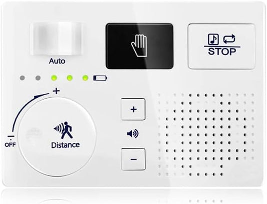 KiaoTime Bathroom White Noise Machine for Bathroom Privacy Motion Activated, Bathroom Noise Blocker - Sound Machine of Running Water Masks The Sound of Toilet Bathroom Restroom