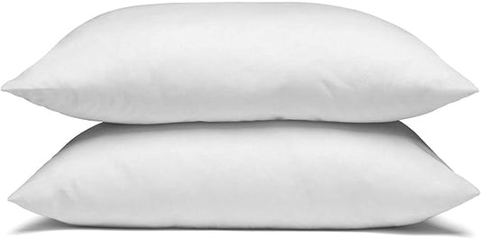 Envirosleep Dream Surrender Firm Support Pillows - Hypoallergenic Polyester Filled Cotton Shell Pillow Set, King Size 2 Pillow Set for Hotel or Home Use, by Manchester Mills