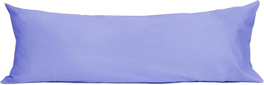 Sunflower Body Pillowcase 100% Cotton Long Pillow Cover/Case Envelope Closure 1 Pack, 20×54 inches Lavender, Soft and Breathable