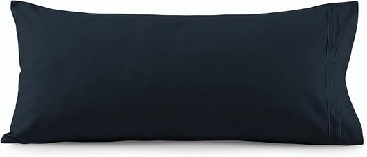 Elegant Comfort Luxury Ultra-Soft 1-Piece Body Pillowcase - 1500 Premium Hotel Quality Microfiber Double Brushed - Wrinkle Resistant, Body Pillowcase Size, Black