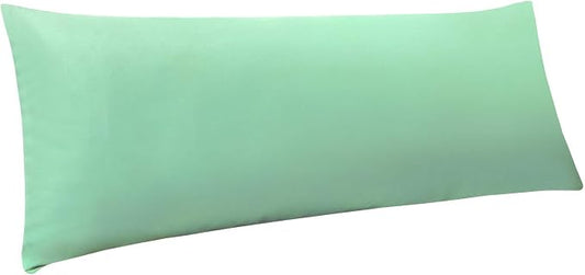 NTBAY Body Pillowcase - Brushed Microfiber 20x54 Pillowcase - Soft, Wrinkle-Free, Fade-Resistant, Stain-Resistant, Sea Green Body Pillow Cover with Envelope Closure - 20x54 Inches, Sea Green