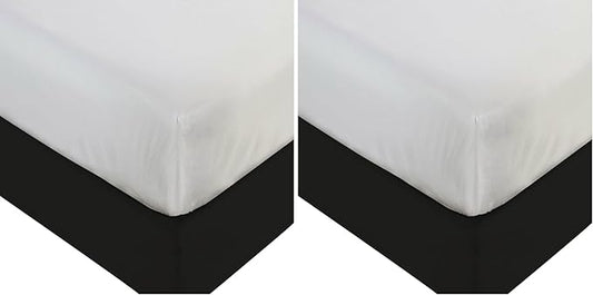 BLISSFORD Plastic Mattress Protector - Heavy Duty, Fitted Vinyl - Cot Cover for Bedwetting Adult, Child or Pet, 100% Waterproof Fitted Sheet Style Plastic Mattress Cover - 30" x 75" (Pack of 2)