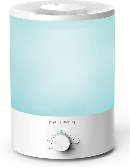 3.5L Ultrasonic Cool Mist Humidifier, Quiet Top Fill Humidifier with Auto Shut-Off, Adjustable Mist Output for Bedroom, Baby Room, Plants, and Large Rooms