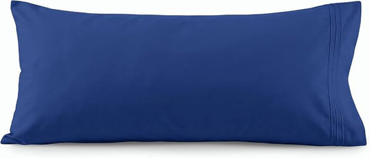 Elegant Comfort Luxury Ultra-Soft 1-Piece Body Pillowcase - 1500 Premium Hotel Quality Microfiber Double Brushed - Wrinkle Resistant, Body Pillowcase Size, Royal Blue