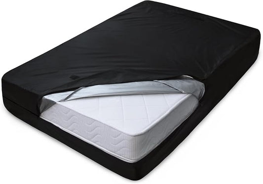 Mattress Bags for Moving and Storage Queen Size, Waterproof Mattress Protector Mattress Cover with Heavy Duty Handles, Strong Zipper, Reusable Thick Moving Supplies & Moving Bags, Black