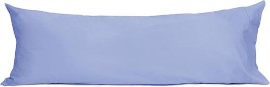 Sunflower Body Pillowcase 100% Cotton Long Pillow Cover/Case Envelope Closure 1 Pack, 20×54 inches Purplish Blue, Soft and Breathable
