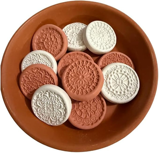 Clay Essential Oil Diffuser Stones, Terracotta Diffuser, Home Fragrance, Scent Diffuser, Office Decor, Passive Diffuser, Desk Accessories for Women