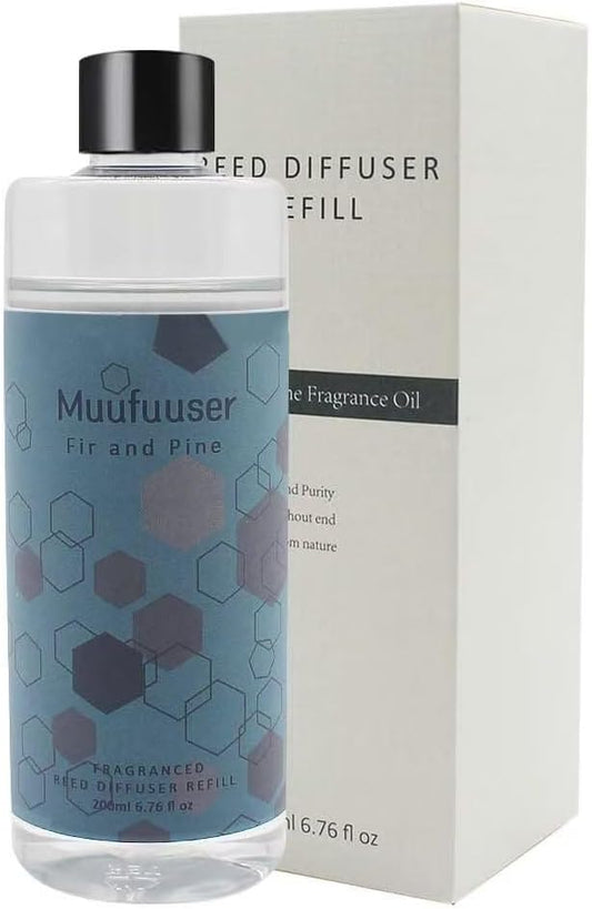 Reed Diffuser Refill, 200ml Scented Oil Refill for Home Fragrance, Long-Lasting Aromatherapy Oils for Reed Diffuser Sticks, Clean Formula with Premium Fragrance Oils, 6.8 Fl Oz (24 Scents