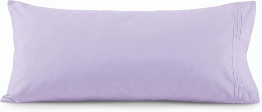 Elegant Comfort Luxury Ultra-Soft 1-Piece Body Pillowcase - 1500 Premium Hotel Quality Microfiber Double Brushed - Wrinkle Resistant, Body Pillowcase Size, Lilac
