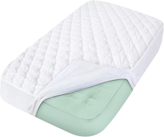 Kids Travel Air Mattress Protector Waterproof, Compatible with Intex Kidz Inflatable Raised Frame Camping Air Mattress