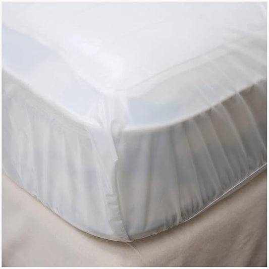 XL Twin Sized Fitted Incontinence Mattress Cover by LeakMaster - Protect Your Bed from Urine, Spills and Damage - Thick 7 Mil Soft Vinyl Only, Not Padded, No Cloth Layer.