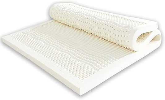 100% Natural Latex Mattress, Thick Soft Mattress Topper Portable Relieves Pressure, Organic Latex Mattress Cover,3in,90x190cm(35x75in)
