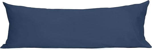 Sunflower Body Pillowcase 100% Cotton Long Pillow Cover/Case Envelope Closure 1 Pack, 20×54 inches Crown Blue, Soft and Breathable