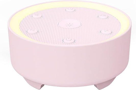 Kipcush Sleep Sound Machine - 21 High-Fidelity Non-Looping Sounds, Portable White Noise Machine for Baby, Kids & Adults, Dimmable Night Light, 6 Auto-Off Timers, USB Powered for Travel, Home & Office