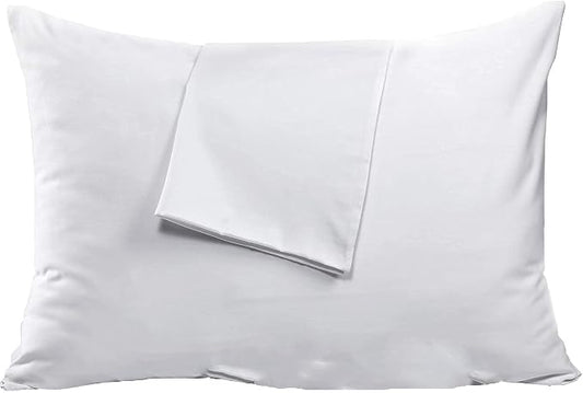 Niagara 2 Pack King Pillow Protectors with Zipper, Premium Cotton Sateen Blend Tight Weave Lab Tested Non Noisy Zip Covers Breathable Non Crinky (20x36 Inches)