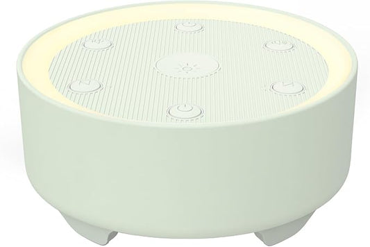 Kipcush Sleep Sound Machine - 21 High-Fidelity Non-Looping Sounds, Portable White Noise Machine for Baby, Kids & Adults, Dimmable Night Light, 6 Auto-Off Timers, USB Powered for Travel, Home & Office