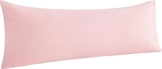 NTBAY Body Pillowcase - Brushed Microfiber 20x54 Pillowcase - Soft, Wrinkle-Free, Fade-Resistant, Stain-Resistant, Blush Pink Body Pillow Cover with Envelope Closure - 20x54 Inches, Blush Pink