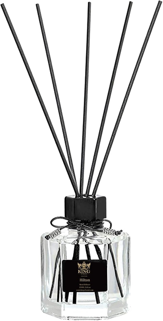 Reed Diffuser & Oil Diffuser Sticks with Flower, Aromatherapy, Home & Kitchen Décor,Fragrance and Gifts (120ml) Hilton Hottle.