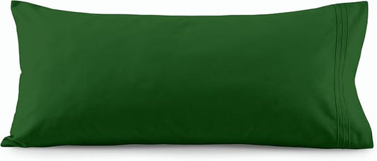 Elegant Comfort Luxury Ultra-Soft 1-Piece Pillowcase Set - 1500 Premium Hotel Quality Microfiber Double Brushed - Wrinkle Resistant, Body Pillowcase Size, Hunter Green