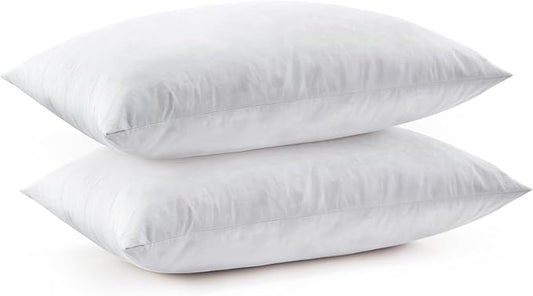20x26 Feather Lumbar Pillow Inserts, Decorative Throw Pillow Inserts for Covers, Fuller Fit with Soft Support for Bed and Couch, Set of 2