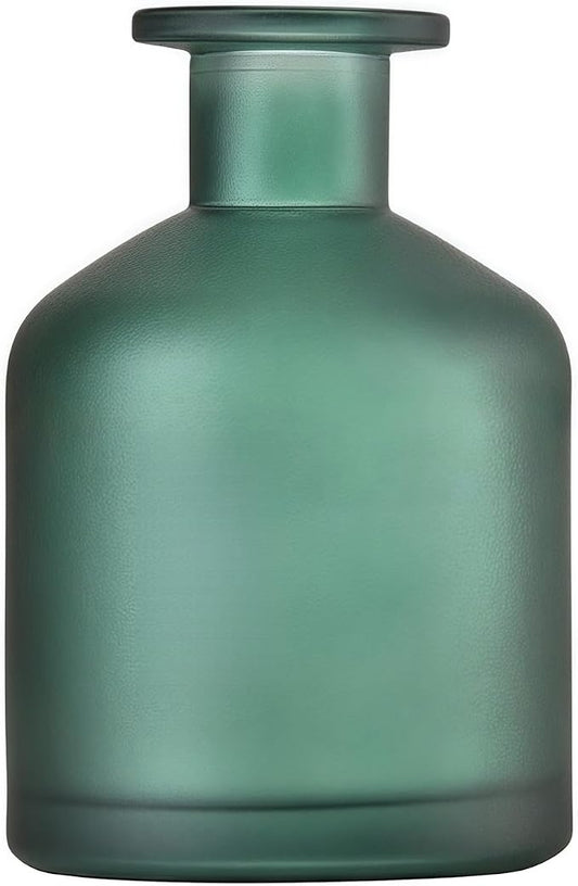 250ml Frosted Green Empty Glass Reed Diffuser Bottles,Diffuser Bottle for Essential Oils,Aromatherapy Container for DIY Replacement Reed Diffuser,Reed Sticks,Crafts Decor