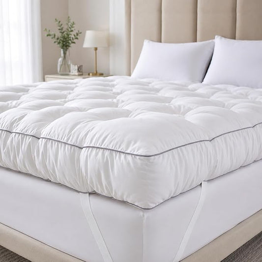 SHOUREN 5 Inch Memory Foam Mattress Topper Twin for Back Pain Relief, Extra Thick Gel Memory Foam Bed Topper, Soft Fluffy Supportive Pressure Relief Mattress Pad, 39"x 75"