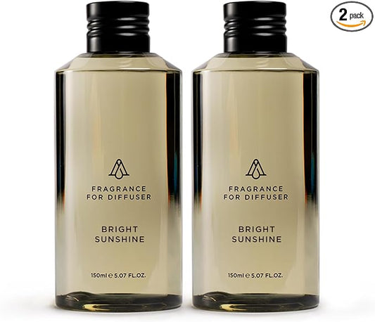 AromaPlan Hotel Scents Bright Sunshine 5 Fl Oz (2 Pack), Luxury Aroma & Hotel Fragrance Diffuser Oil- Hotel Diffuser Oil for Aromatherapy- USA Made, Bigger Bottle, Bolder Aroma & Longer Lasting