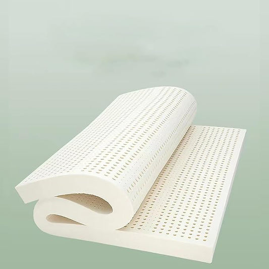 Latex Mattress Topper with Organic Cotton Cover, Medium Firm 1/2/3/4 Inch Thick, Latex Bed Mat, Maintain Deep Sleep,Twin,39x75x4in