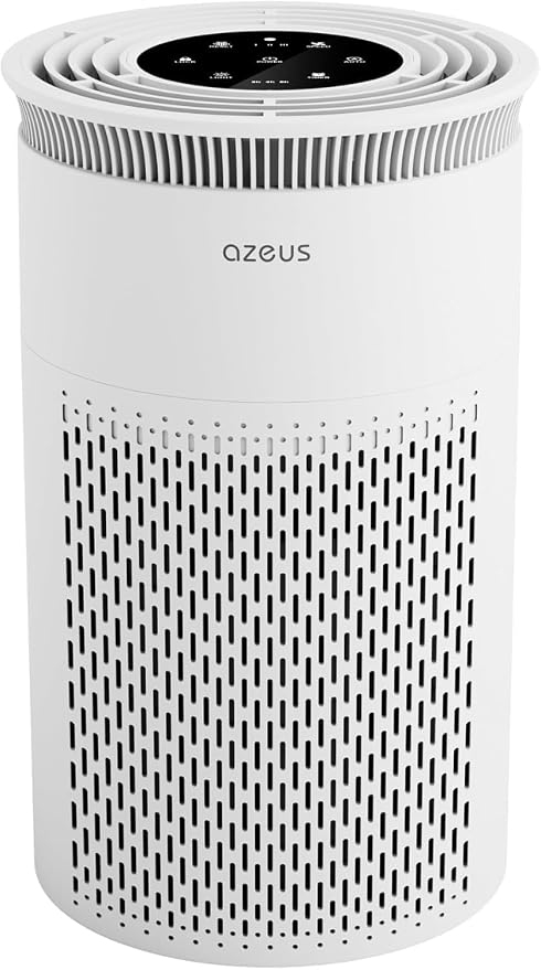 AZEUS Air Purifier for Home Pets Hair Dust in Bedroom Up Top 843 ft² H13 True HEPA Filter, 25db Filtration System Cleaner Odor Eliminators, Ozone Free, Remove 99.97% Dust Smoke VOCs