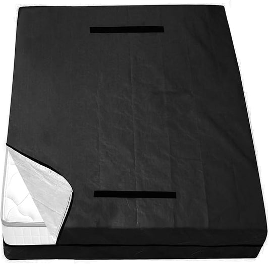 Mattress Bags for Moving and Storage Queen Size, Waterproof Mattress Cover for Moving with Heavy Duty Handles, Strong Zipper, Reusable Mattress Storage Bag, Moving Supplies & Moving Bags,Black