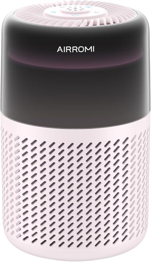 AIRROMI HEPA Air Purifier for Bedroom&Home,Pet Air Purifier for Home Pets,Removes Pet Odor,Cat Litter Smell,Dust,Smoke&Allergies,Quiet Room Air Purifier with Scents,360°Air Cleaner,A2005 Beige