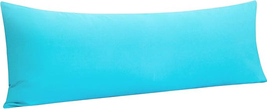 NTBAY Body Pillowcase - Brushed Microfiber 20x54 Pillowcase - Soft, Wrinkle-Free, Fade-Resistant, Stain-Resistant, Blue Body Pillow Cover with Envelope Closure - 20x54 Inches, Blue