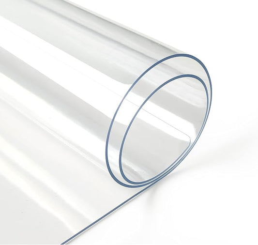 Deep Dream 1.5mm Clear Desk Cover Protector, 40×112 Inch Clear Desk Cover, Clear Desk Mat, Table Cover Tablecloth Protector Rectangle, Table Protector for Dining Room Table