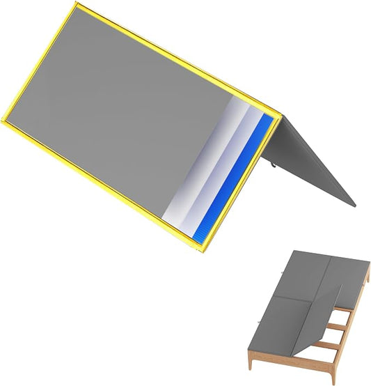 Metal-Frame-Bunkie-Board-Twin-Size (38"X75") for Under-Mattress-Support - Heavy Duty Bed Board Design,Folding, Noise Free, No Sagging
