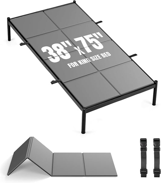 Premium Bunkie Board Twin Size (38" x 75") – High Density Mattress Support, Helps Reduce Sagging, Low Profile, Non-Slip, Moisture-Resistant, for Platform & Slatted Bed Frames