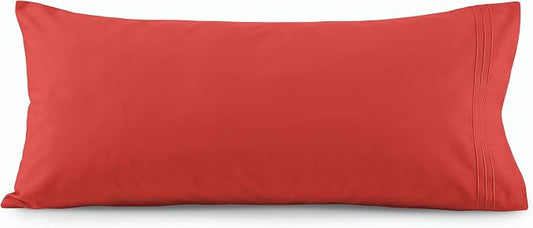Elegant Comfort Luxury Ultra-Soft 1-Piece Body Pillowcase - 1500 Premium Hotel Quality Microfiber Double Brushed - Wrinkle Resistant, Body Pillowcase Size, Rust