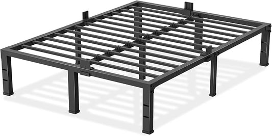 Yitong Angel Full Size Bed Frame 12 inch High 3500 lbs Heavy Duty Metal Platform Mattress Foundation with Steel Slat Support/No Box Spring Needed/Noise Free/Non-Slip/Easy Assembly