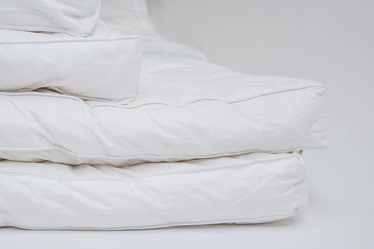 Sleep and Beyond myWoolly Latex Topper, 100% Natural Wool and Latex Filled Mattress Topper,3 in Thick, Full 54x76, Ivory