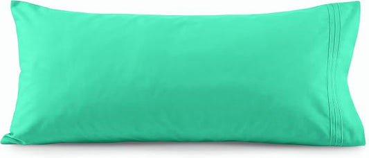 Elegant Comfort Luxury Ultra-Soft 1-Piece Pillowcase Set - 1500 Premium Hotel Quality Microfiber Double Brushed - Wrinkle Resistant, Body Pillowcase Size, Paradise Teal