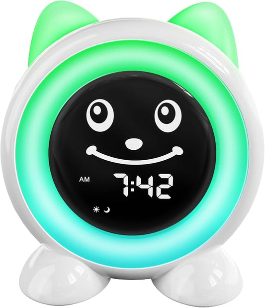 OK to Wake Kids Alarm Clock,Toddler Sleep Training Clock with Night Light & Nap Timer for 2-10 Years Old Boys Girls