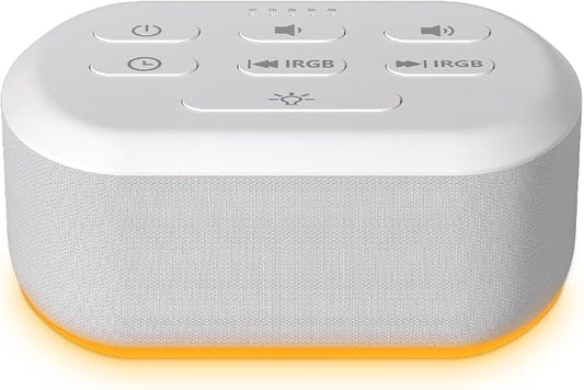 Brown Noise Sound Machine 30 Soothing Sounds White Noise Machine with 12 Night Light Colors Sleep Machine for Adults Baby Kids 36 Volume Levels Noise Canceling for Office Home Privacy