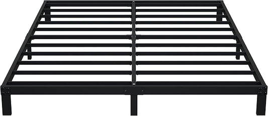 Upcanso 7 Inch Full Bed Frame No Box Spring Need, Low Profile Metal Platform Full Size Bed Frame, Heavy Duty Support Bedframes Full, Easy Assembly
