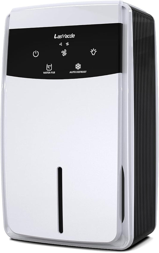 Dehumidifier for Bathroom with Drain Hose, 95 OZ Dehumidifiers for Home Bedroom Basement & RV，Auto Shut-off