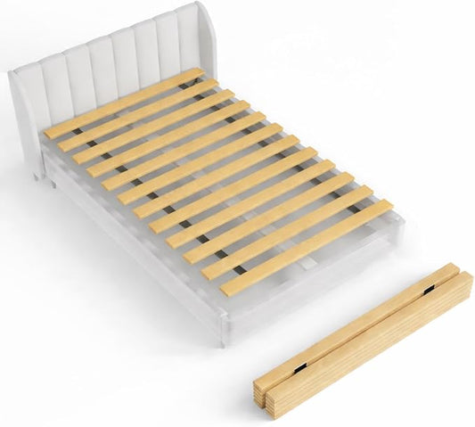 Wooden Twin Bed Slats for Support Under Mattress – Replacement Wood Slats for Twin Size Bed Frame – Under Mattress Support Without Extra Height – 2.38 Standard Width